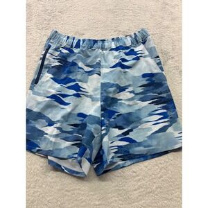 DSG‎ Men's Agility Woven 6 Inch Inseam Athletic Shorts Blue Camo Size S